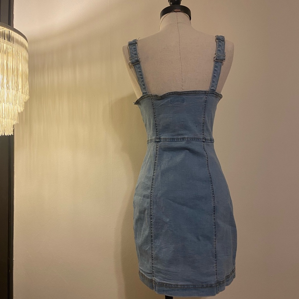 Denim Button Dress